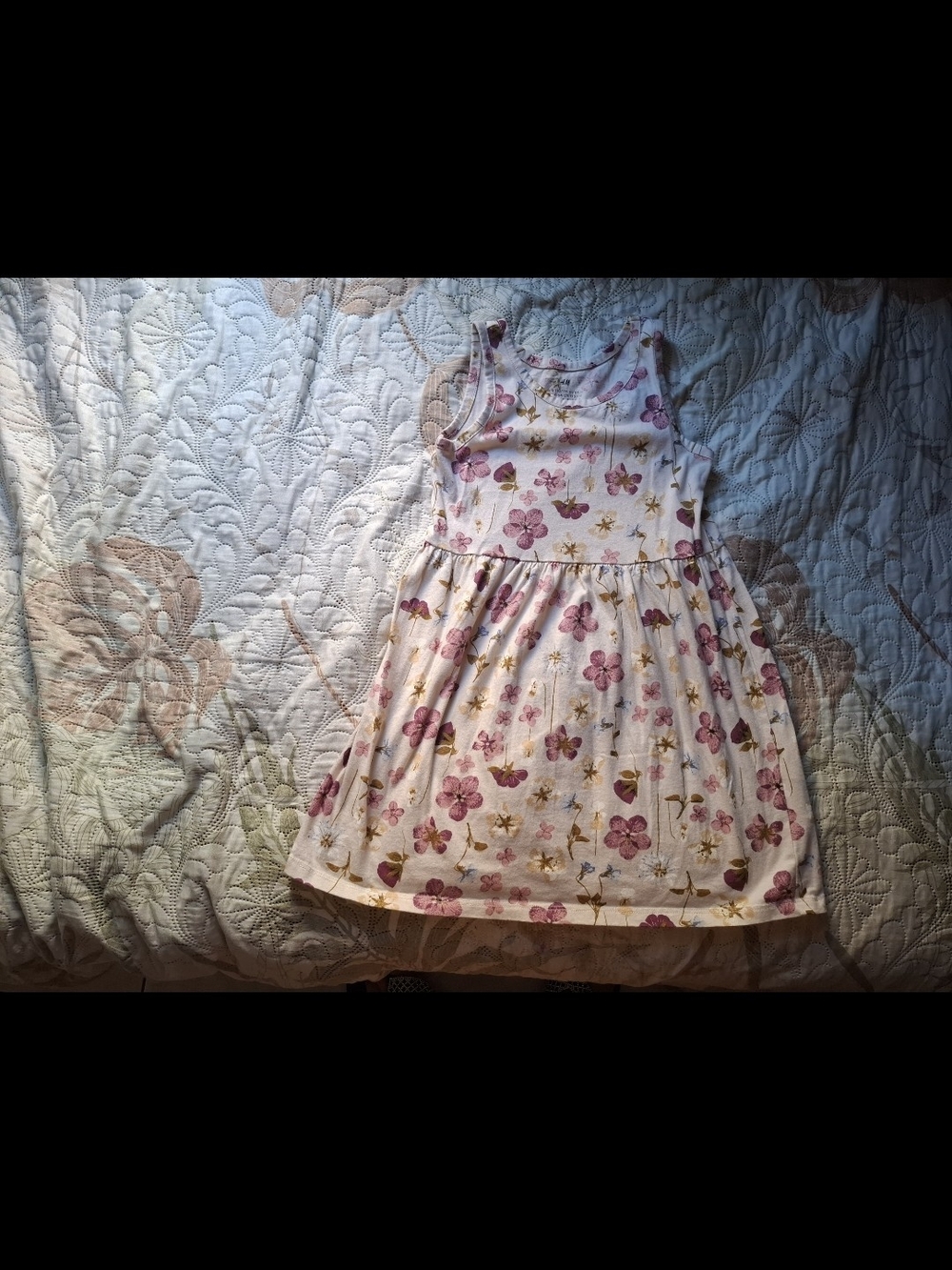 Girls Floral Pink Cotton Dress - Sleeveless Summer Dress